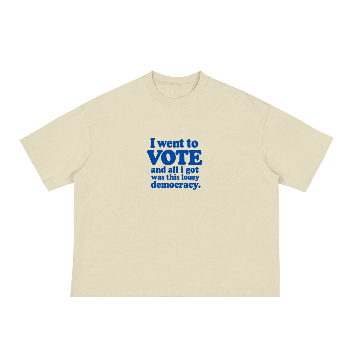 I went to VOTE and all i got was this lousy democracy.